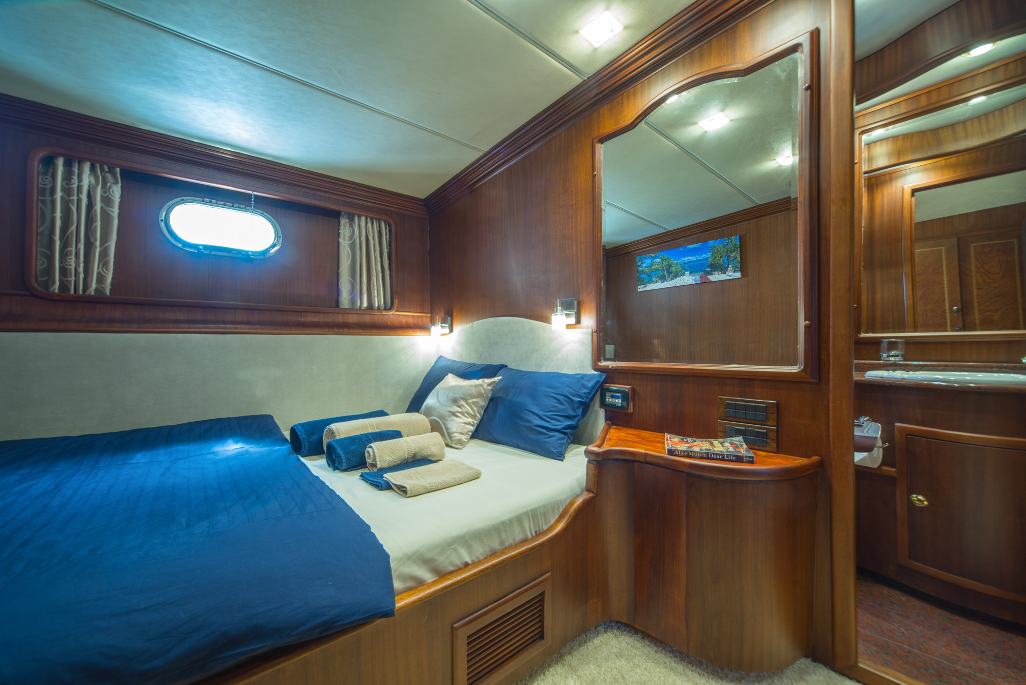 Double Bed Cabin Alba (2) Luxury Yacht Browser by CHARTERWORLD Superyacht Charter